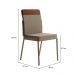 Conjunto Sala de Jantar Paris 6 Cadeiras Carraro Areia/Rose/Nogal