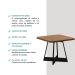 Conjunto Sala de Jantar Seul 4 Cadeiras Carraro Grafite/Preto/Nogal