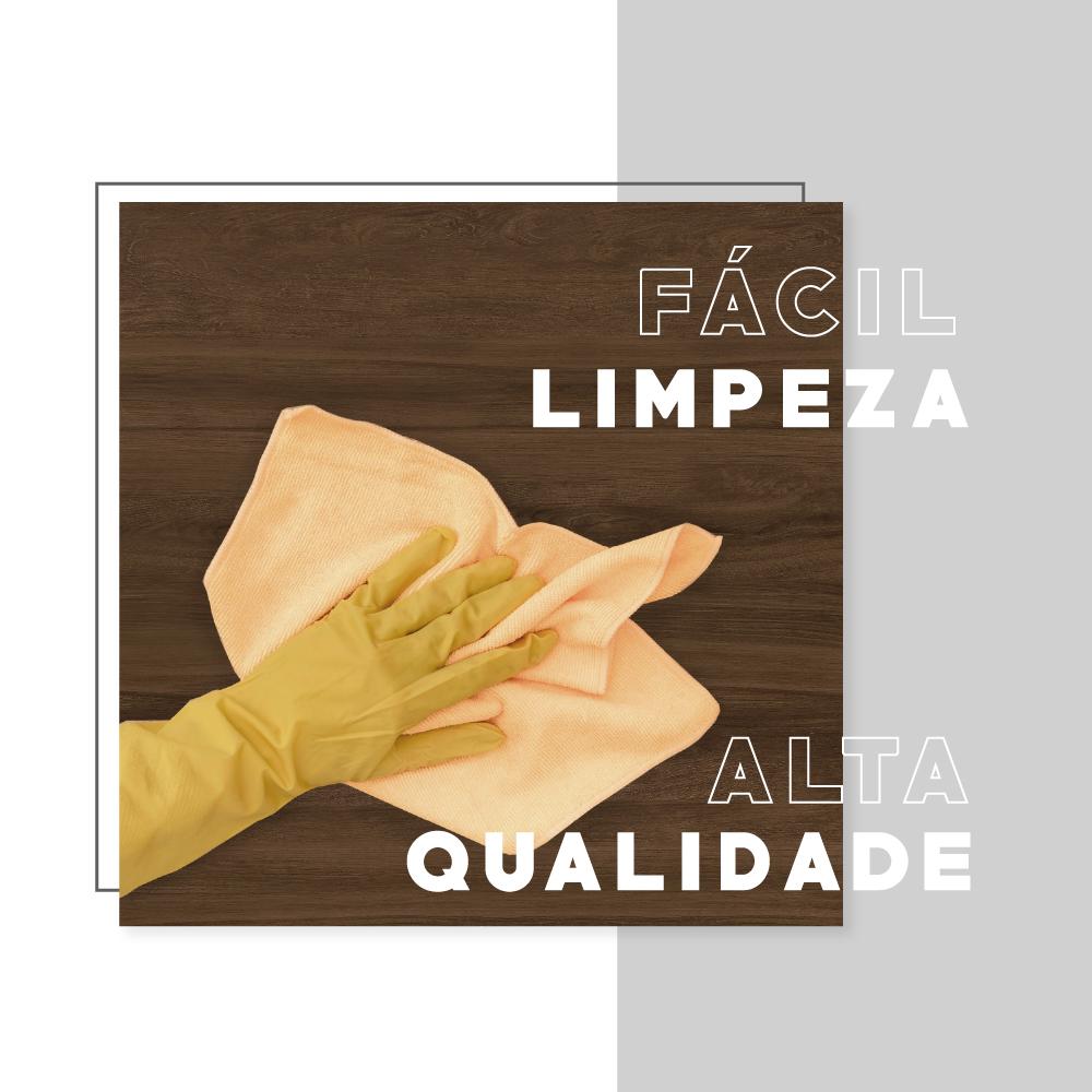 Escrivaninha Madeirada e Tubos Pretos Carraro