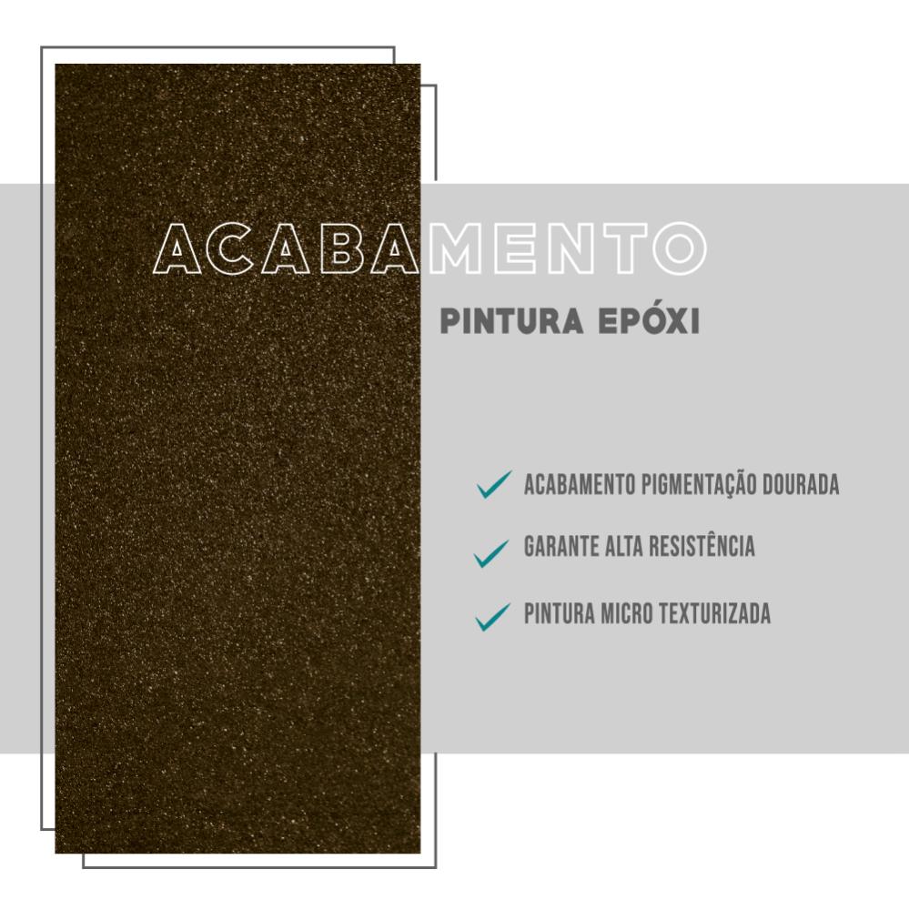 Estante de Nicho Alta Madeirada Tubos Ouro Velho Carraro