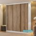Guarda Roupa Casal 3 Portas 4 Gav Branco Carraro