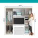 Guarda Roupa Casal 6 Portas 2 Gavetas Porto Branco Carraro