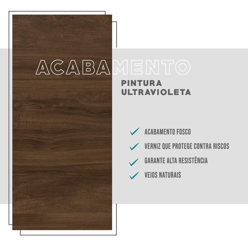 Guarda Roupa Solteiro 6 Portas 2 Gavetas Porto Legno com Escrivaninha Carraro