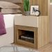 Mesa Lateral/Cabeceira 1 Gaveta Noce Carraro