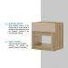 Mesa Lateral/Cabeceira 1 Gaveta Noce Carraro
