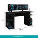 Mesa Para Computador Gamer Preto Carraro