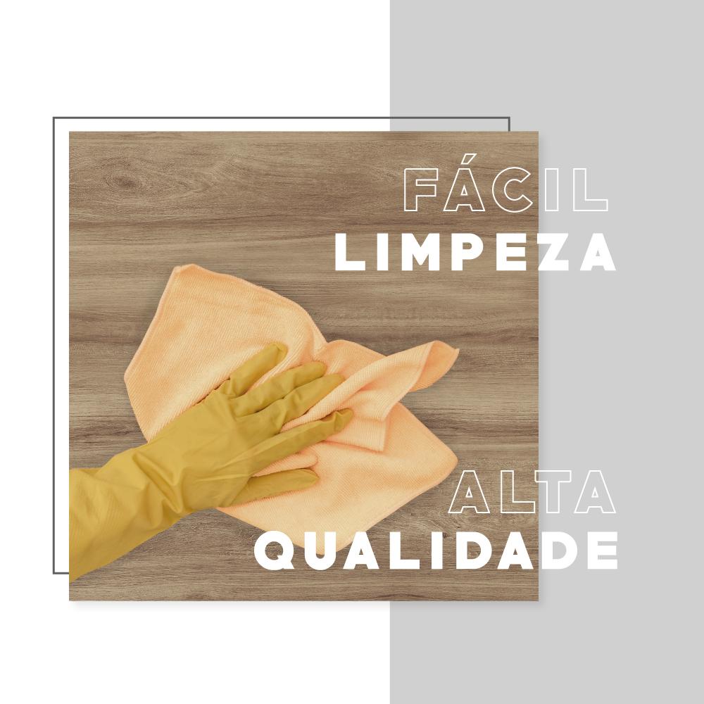 Mesa de Centro com Bandeja Madeirada e Tubos Pretos Carraro