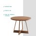 Mesa de Jantar Redonda 1 m Átria 1594 Carraro Nogal/Rose