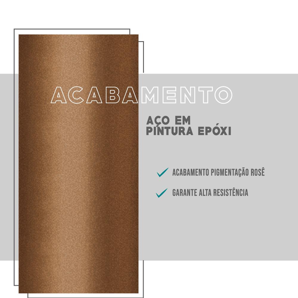 Mesa de Jantar Redonda 1 m Átria 1594 Carraro Nogal/Rose