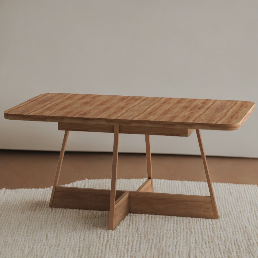 Mesa de Jantar Retangular 1,6 m Átria 1592 Carraro Nogal/Rose