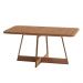 Mesa de Jantar Retangular 1,6 m Átria 1592 Carraro Nogal/Rose