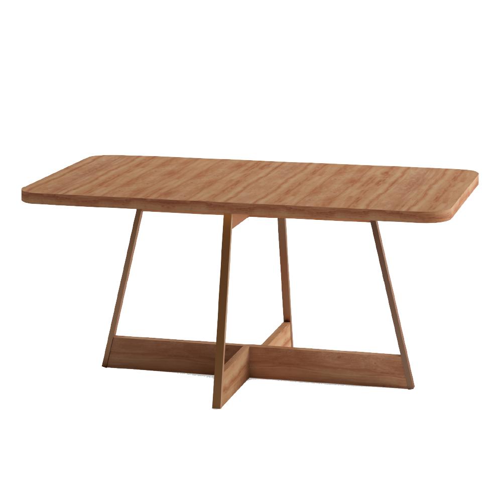 Mesa de Jantar Retangular 1,6 m Átria 1592 Carraro Nogal/Rose