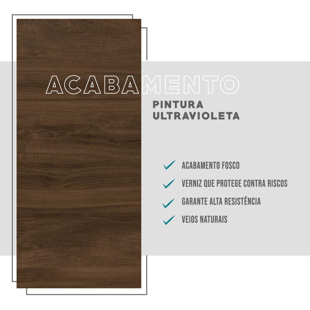 Mini Bar Habitat Madeirado e Tubos Pretos Carraro