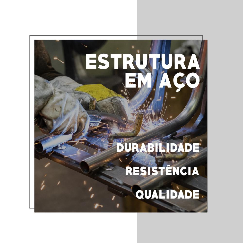 Painel Amazonas para TV até 50 Polegadas com Prateleiras Madeirado Carraro