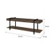 Rack para TV Habitat Madeirado e Tubos Pretos Carraro
