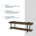 Rack para TV Habitat Madeirado e Tubos Pretos Carraro
