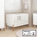 Berço Mini Cama Iris com Suporte Para Mosqueteiro Branco Acetinado