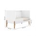 Berço Mini Cama Iris com Suporte Para Mosqueteiro Branco Acetinado
