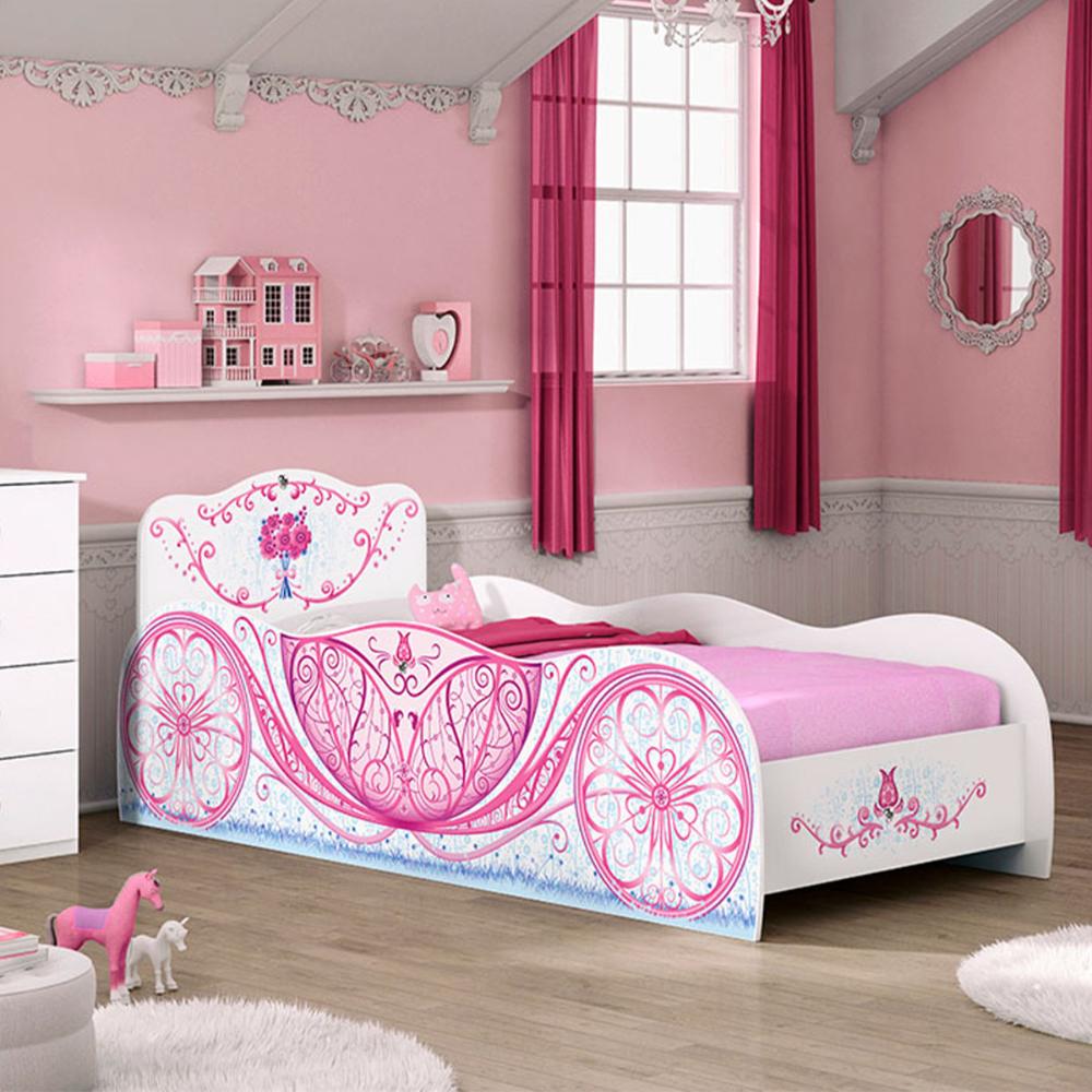 Cama Quarto Carruagem Infantil Branco