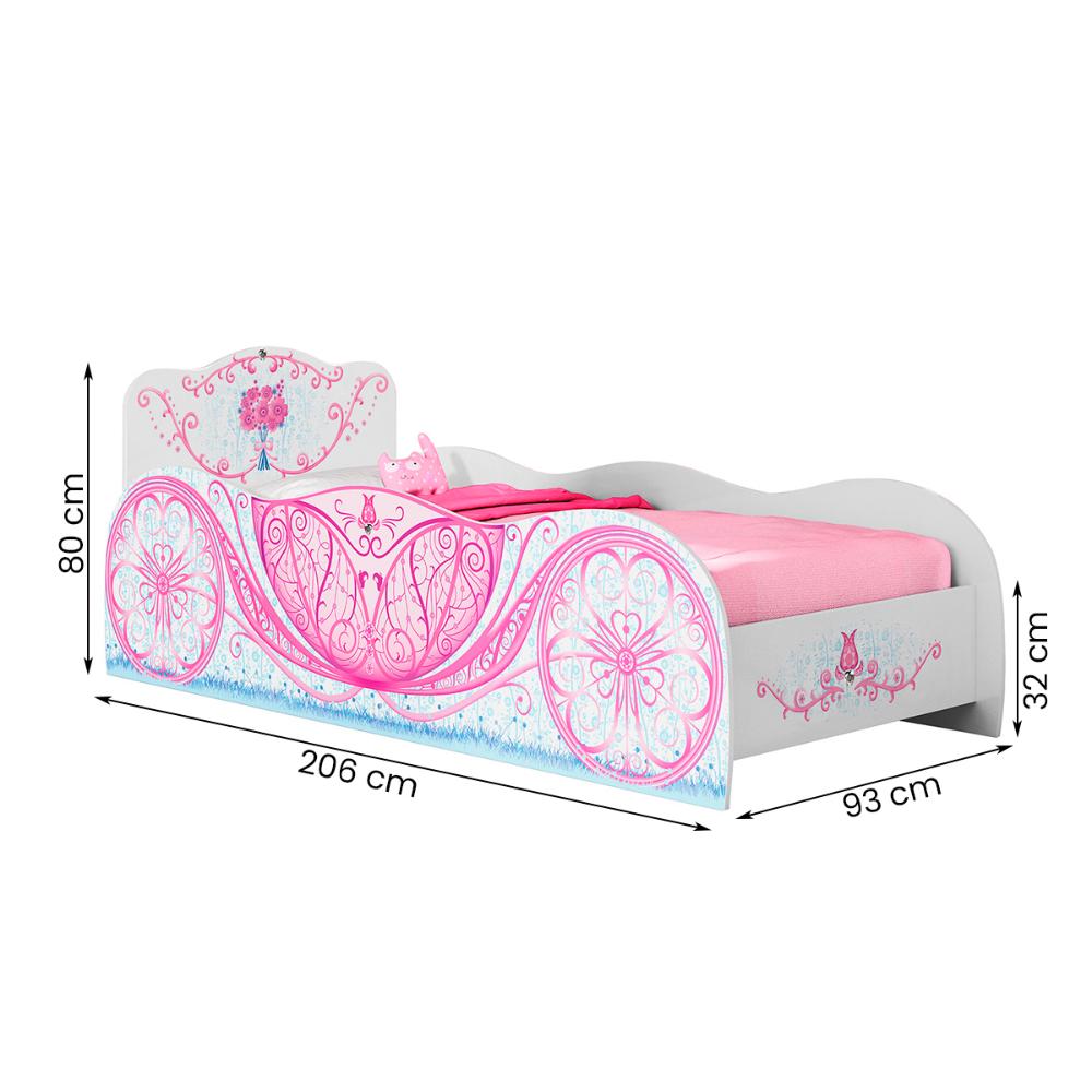 Cama Quarto Carruagem Infantil Branco