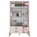Guarda Roupa Quarto Infantil Iris com 3 Portas e 1 Gaveta Off White