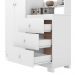 Guarda Roupa com comoda Infantil Vicky 2 Portas e 3 Gavetas Branco