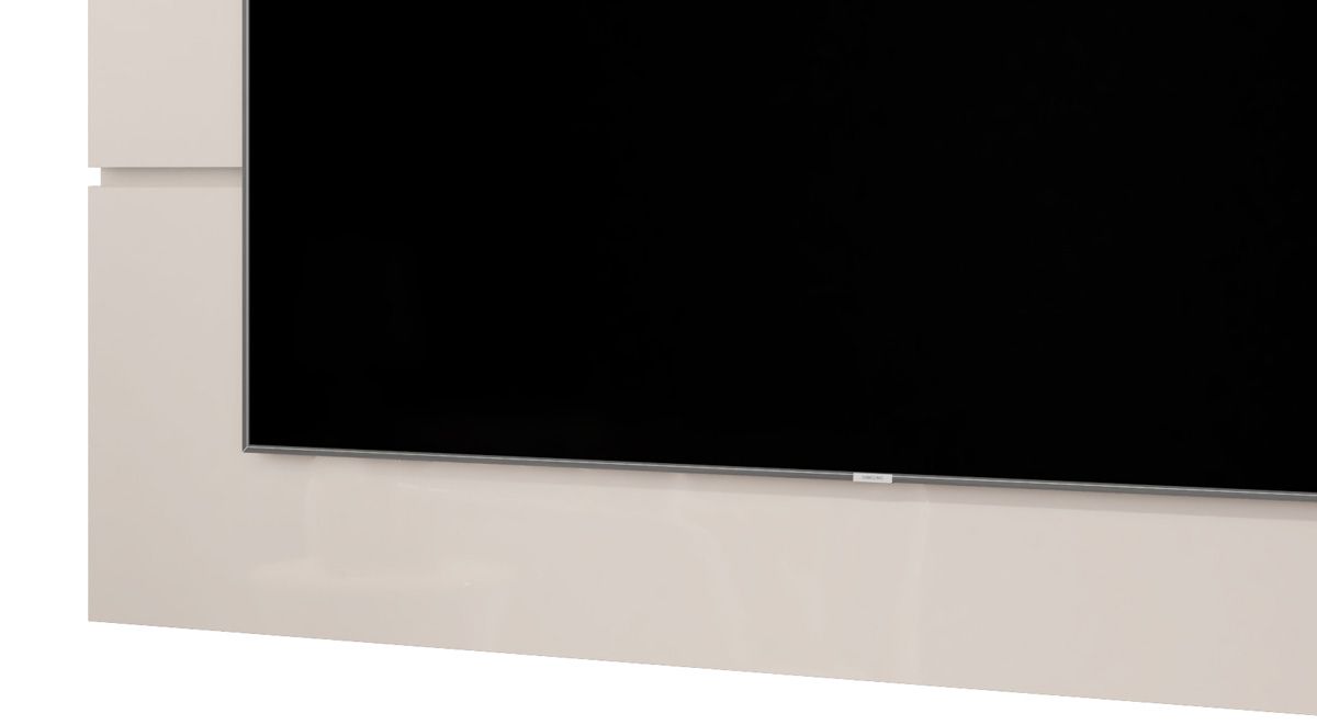 Painel para TV Vivare 1.8 Off White com Freijó - Germai Móveis