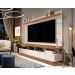 Rack com Painel Vivare Off White com Freijó - Germai Móveis