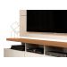 Rack com Painel Vivare Off White com Freijó - Germai Móveis