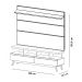 Rack com Painel Vivare Wood 1.6 Preto - Germai Móveis