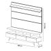 Rack com Painel Vivare Wood 1.8 Off White com Nature - Germai Móveis