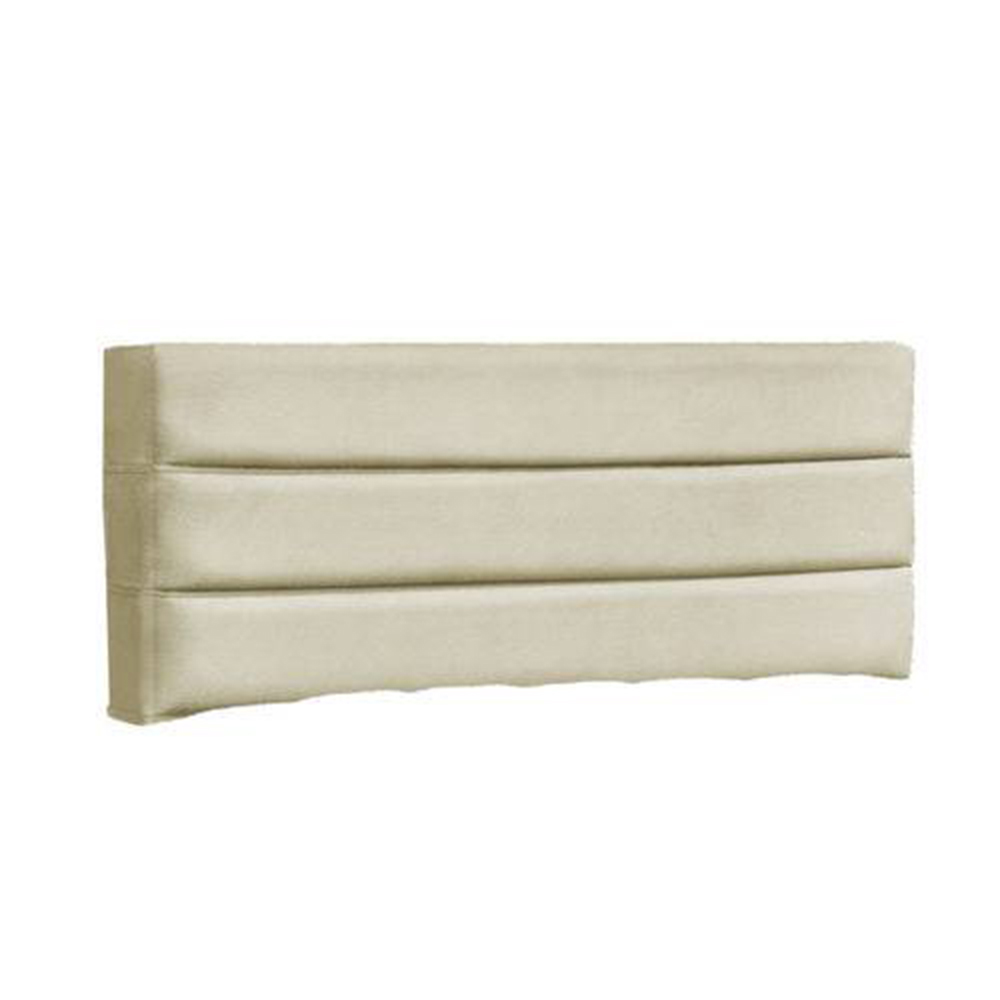 Cabeceira Cama Box Solteiro 90cm Turim Suede Bege - Havai