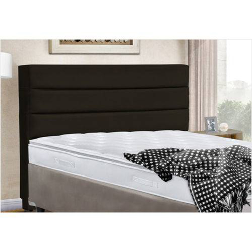 Cabeceira Cama Casal Box Queen 160cm Turim Suede Marrom - Havai