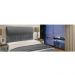 Cabeceira Solteiro 0,90cm Para Cama Box Vitória Suede Cinza - DS Estofados