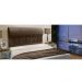 Cabeceira Solteiro 0,90cm Para Cama Box Vitória Suede Marrom Claro - DS Estofados