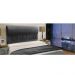 Cabeceira Solteiro 0,90cm Para Cama Box Vitória Suede Preto - DS Estofados