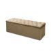 Cabeceira com Calçadeira Baú Casal Queen 160cm Para Cama Box Sofia Suede Bege - DS Móveis 