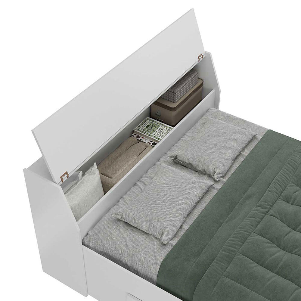 Cama Baú de Casal com 4 gavetas Ilan 1251 San Remo