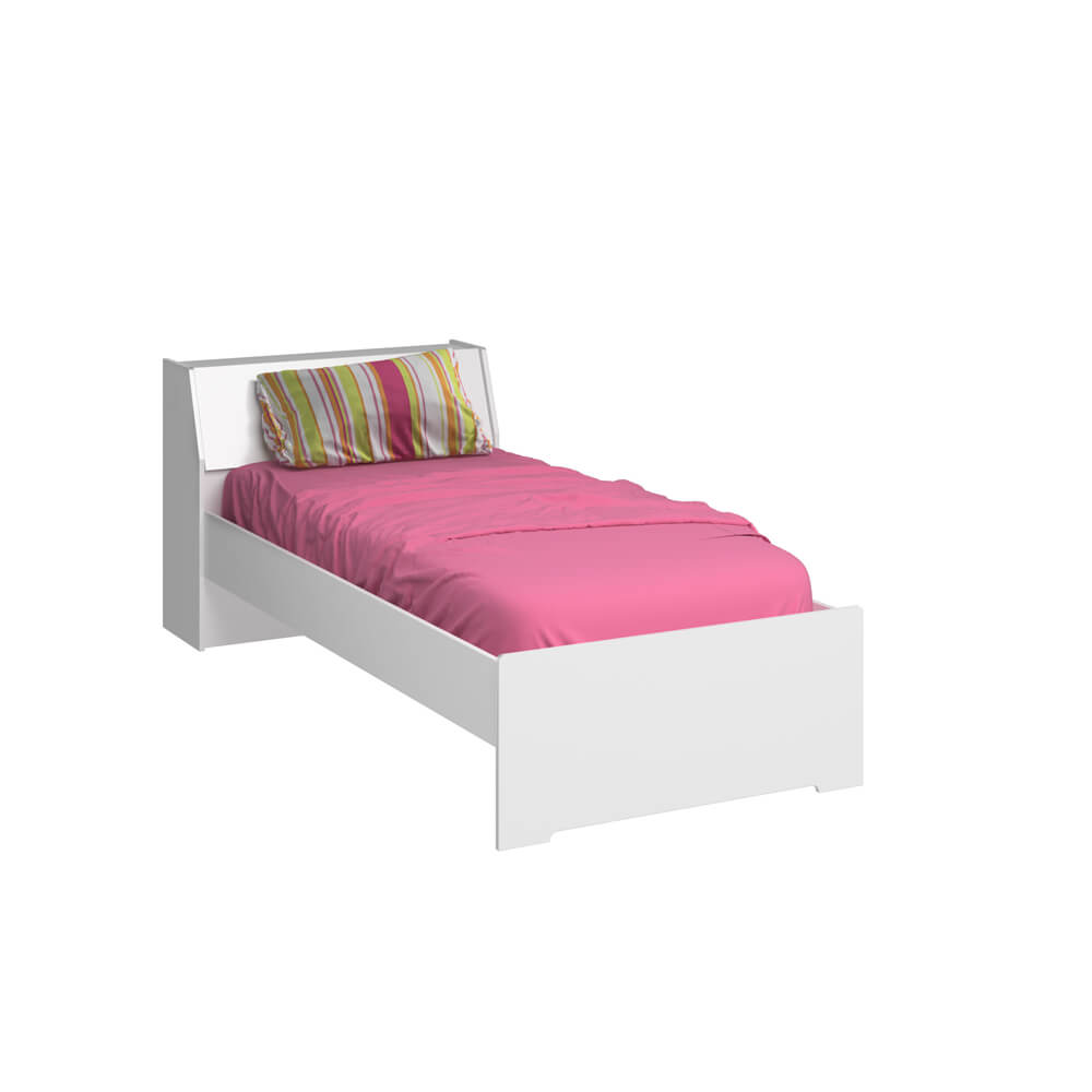 Cama Baú de Solteiro 1245 Ilan Branco
