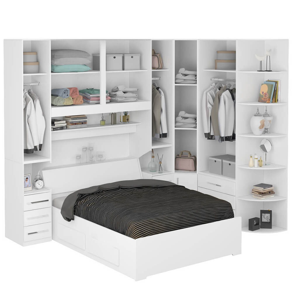 Dormitório De Casal Completo 1219 Branco