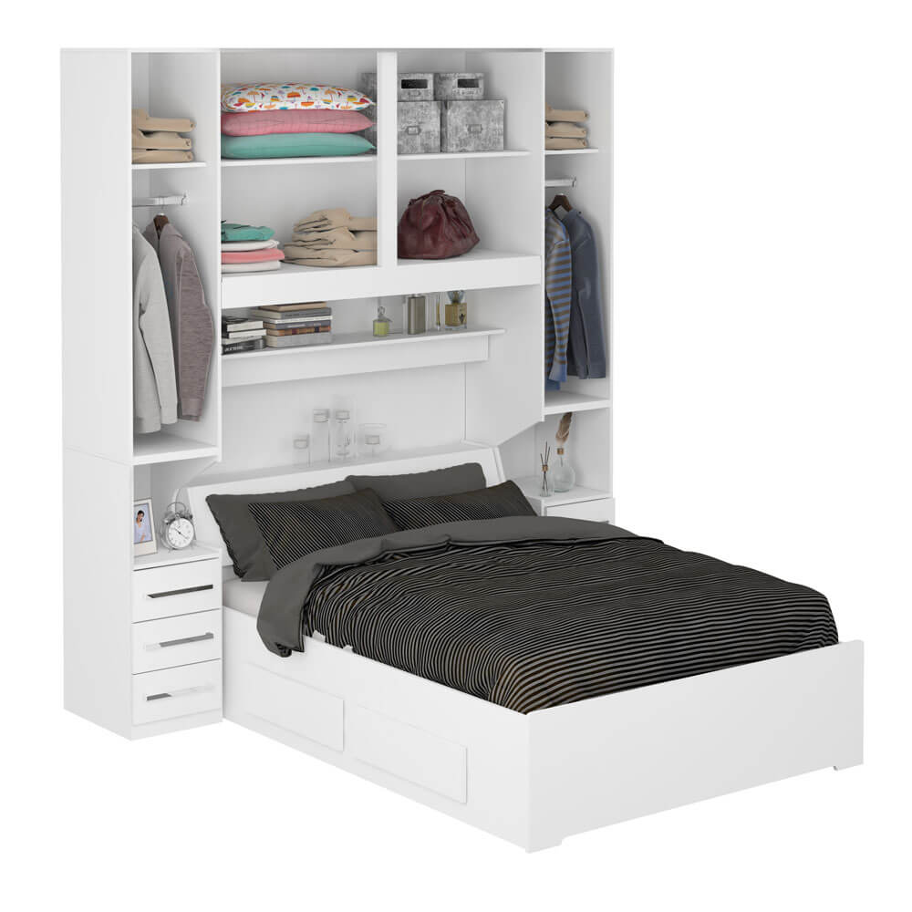 Dormitório De Casal Completo 1220 Branco