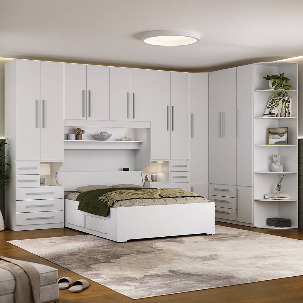 Dormitório De Casal Sem Cama 1222S Branco