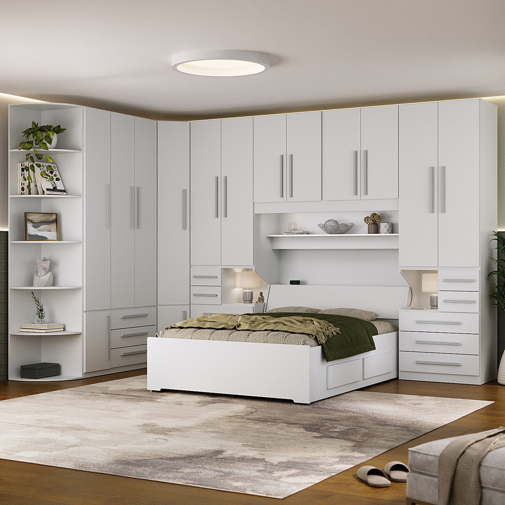 Dormitório De Casal Sem Cama 1222S Branco