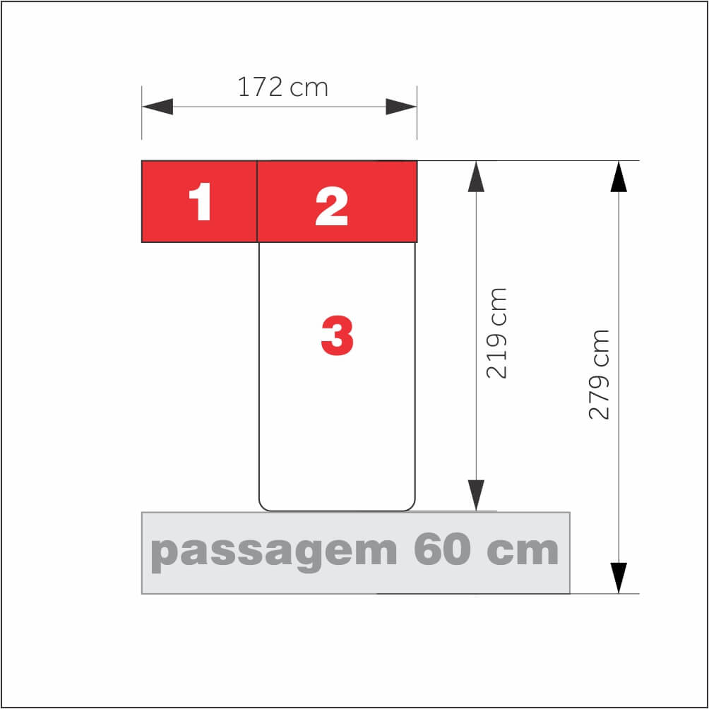 Dormitório De Solteiro 1225 Completo Direito Branco