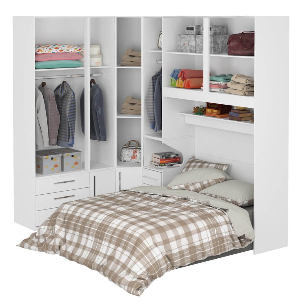 Dormitório Queen Size Completo 1218 Branco