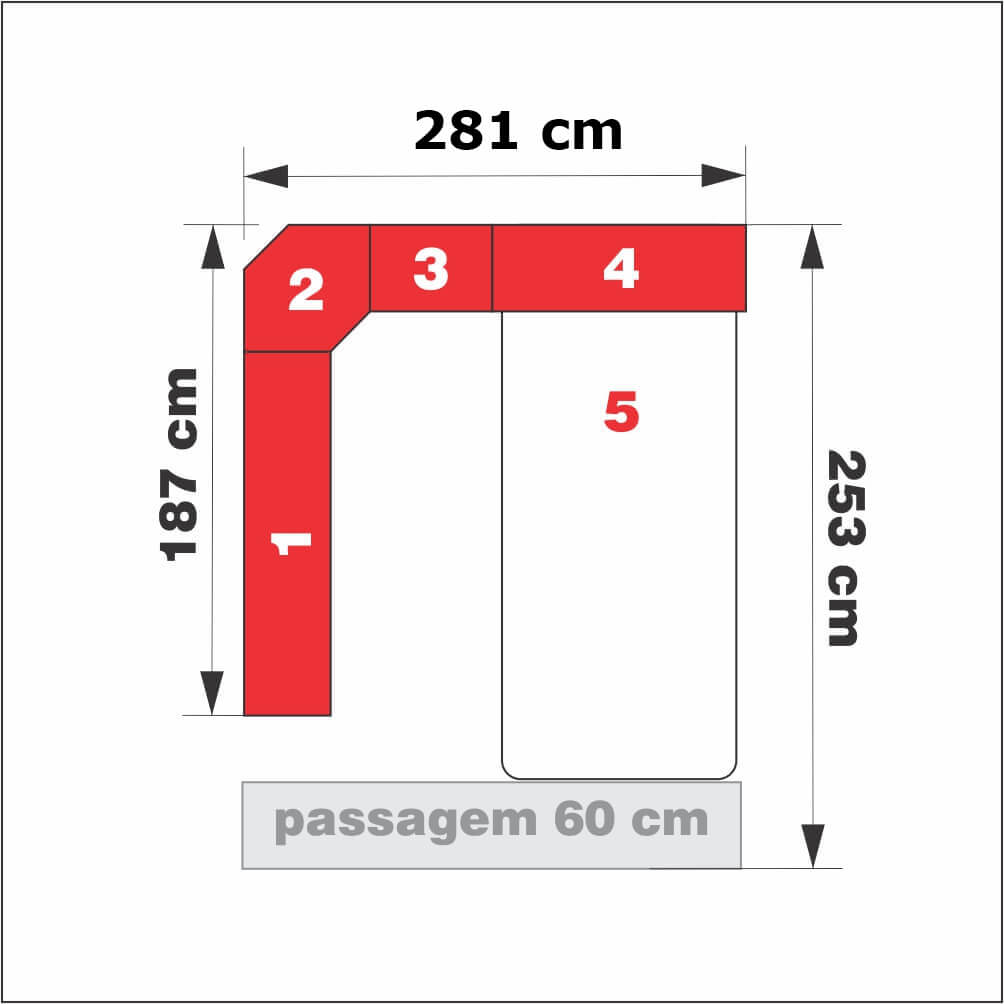 Dormitório Queen Size Completo 1218 Carvalho Claro