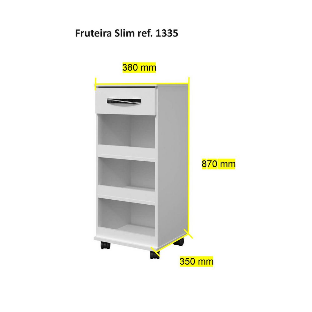 Fruteira Slim 1335 Ilan Branca