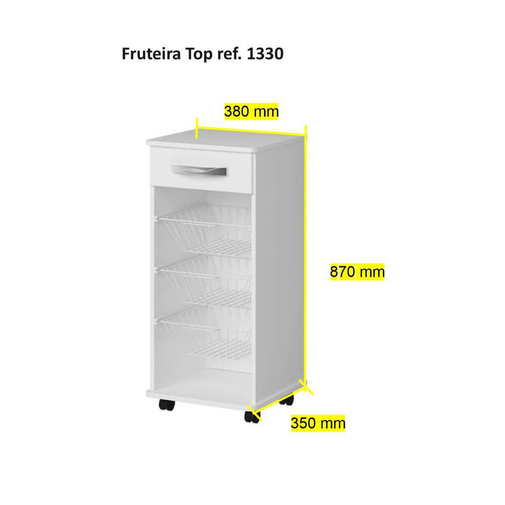 Fruteira Top 1330 Ilan Branca