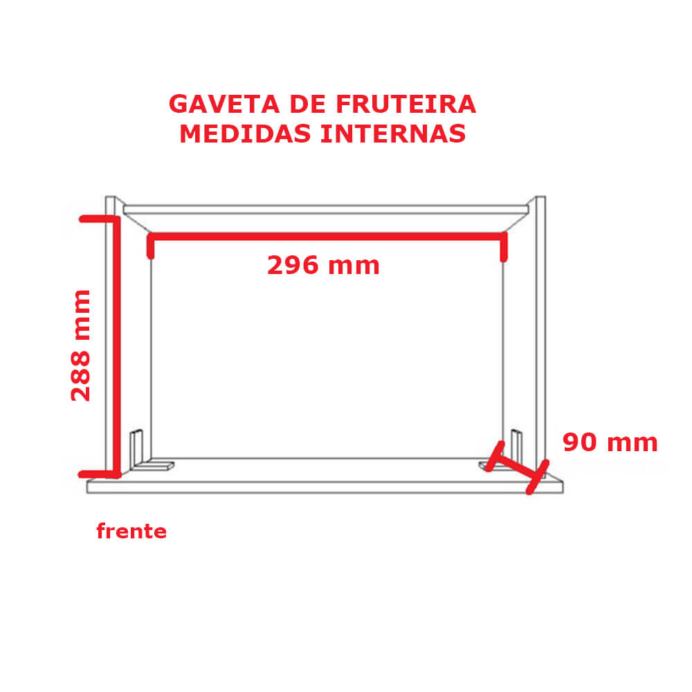 Gaveteiro Simples 1418 Ilan Branco