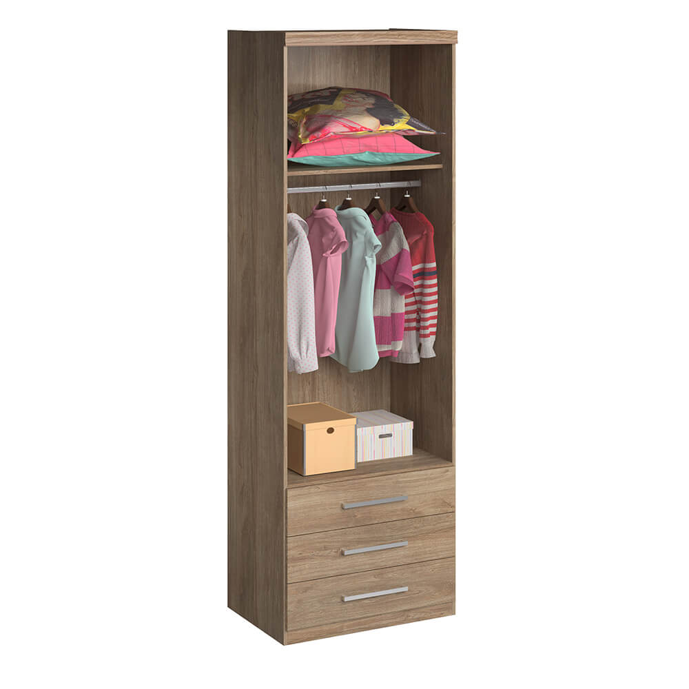 Guarda-Roupa De 2 Portas 1303 Ilan Castanho